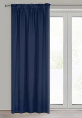 ZASŁONA GOTOWA D91 PARISA NA TAŚMIE 135 X 270 CM GRANATOWY