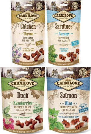CARNILOVE CAT Crunchy Snack Salmon Mint ŁOSOŚ 50g