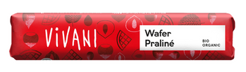 BATON Z MLECZNEJ CZEKOLADY Z NADZIENIEM NUGATOWYM Z KAWAŁKAMI WAFELKÓW BIO 40 g - VIVANI KRÓTKA DATA 2026-09-30