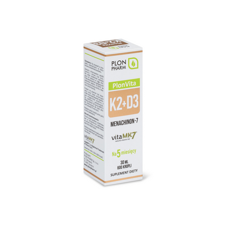 Witamina K2 100mcg + D3 4000 IU 30ml PLON PHARM (150 porcji)