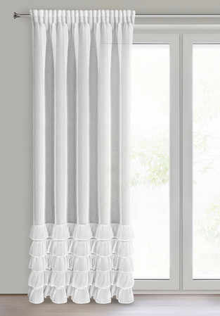 FIRANA GOTOWA DANI 1 NA TAŚMIE 140 X 250 CM BIAŁY