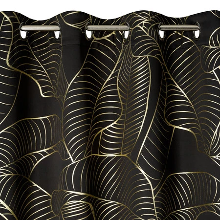 ZASŁONA GOTOWA KIARA 140 X 250 CM CZARNY