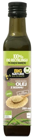 Zestaw 2x Big Nature Olej sezamowy 250 ml BIO