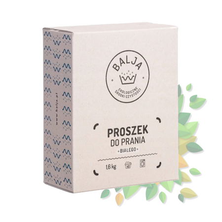 BALJA Ekologiczny Proszek do prania białego 1,6kg