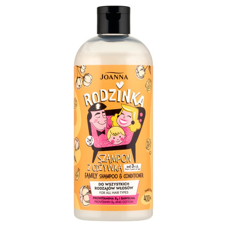 Rodzinka szampon z odżywką prowitamina B5 i bawełna 400ml
