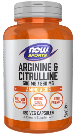 Now Foods - Arginina i Cytrulina (120 kaps.)
