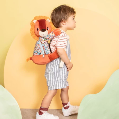 Lilliputiens Miękki plecak przytulanka Lew Jack