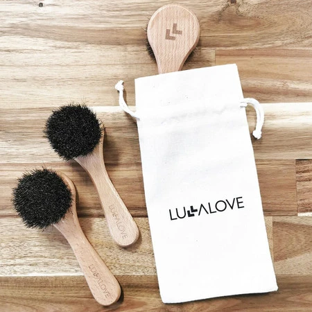 Lullalove, Profesjonalna szczotka do twarzy i szyi - naturalne włosie