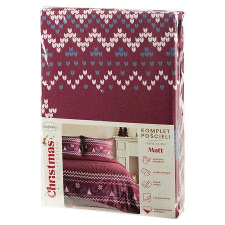 Komplet pościeli świątecznej 160x200 cm z mikrowłókna, Matt