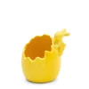 Ozdoba Wielkanocna, Figurka ceramiczna, kolor żółty, rozmiar 9 x 10 x 8 cm