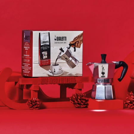 Zestaw Bialetti Moka Express kawiarka 3tz + kawa Perfetto Moka Classico 250g