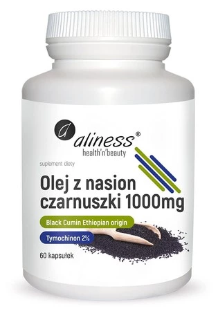 Aliness Olej z nasion czarnuszki 2% 1000 mg x 60 caps