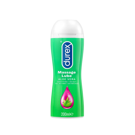 Durex − Żel intymny i do masażu z kojącym aloesem 2w1 − 200 ml