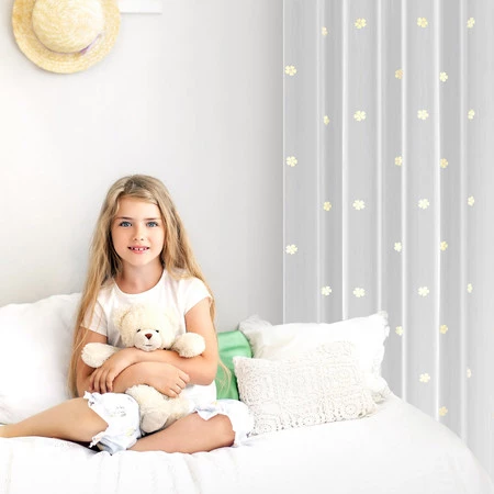 FIRANA GOTOWA ELSA 140 X 250 CM BIAŁY