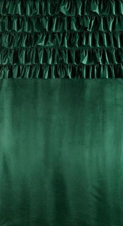 ZASŁONA GOTOWA AURA NA TAŚMIE 140 X 270 CM CIEMNOZIELONY