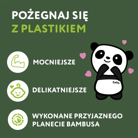 Cheeky Panda, Chusteczki kosmetyczne uniwersalne, 80 szt