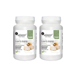 Zestaw 2x Aliness Lion’s Mane ekstrakt 40/20, 400mg x 90 Vege caps.