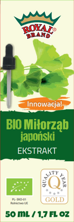 EKSTRAKT Z MIŁORZĘBU JAPOŃSKIEGO W KROPLACH BIO 50 ml - ROYAL BRAND