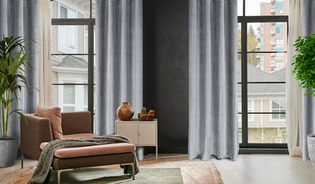 ZASŁONA GOTOWA LUSSI 140 X 250 CM STALOWY