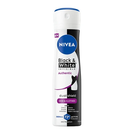 Black&amp;White Invisible Authentic antyperspirant spray 150ml