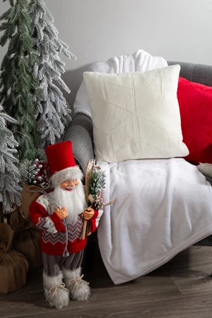 POSZEWKA ŚWIATECZNA 86B 45 X 45 CM BIAŁY