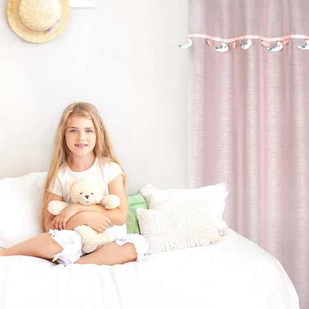 FIRANA GOTOWA MOON 2 140 X 250 CM RÓŻOWY