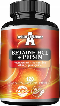APOLLO'S HEGEMONY Betaine HCl + Pepsin 120 kaps.