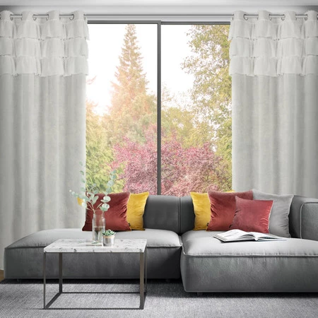 ZASŁONA GOTOWA AGIS 2 140 X 250 CM BIAŁY