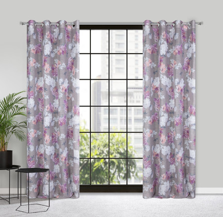 ZASŁONA GOTOWA SHERRY 140 X 250 CM SREBRNY