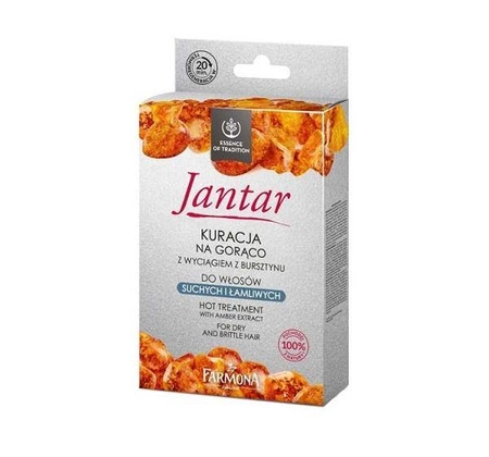 Jantar Hot Treatment With Amber Extract For Dry And Brittle Hait kuracja na gorąco do włosów suchych i łamliwych