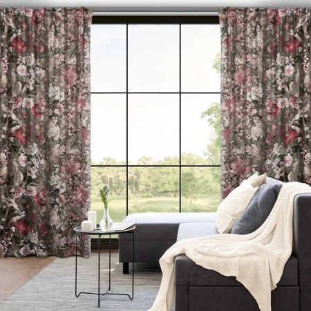 ZASŁONA GOTOWA GLORY NA TAŚMIE 140 X 270 CM ZIELONY