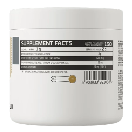 OstroVit MSM Plus na stawy 300 g smak grejpfrutowy