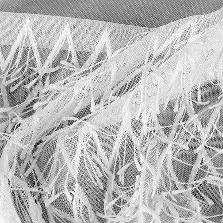 FIRANA GOTOWA AMY NA TAŚMIE 300 X 150 CM BIAŁY