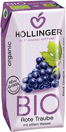 NAPÓJ Z CZERWONYCH WINOGRON BIO 200 ml - HOLLINGER