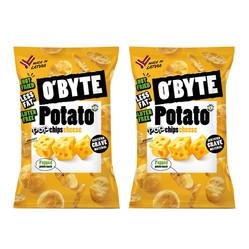 Zestaw: 2x O'BYTE Chipsy ziemniaczane o smaku sera 90 g
