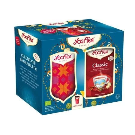 Yogi Tea Kubek termiczny w zestawie z herbatą