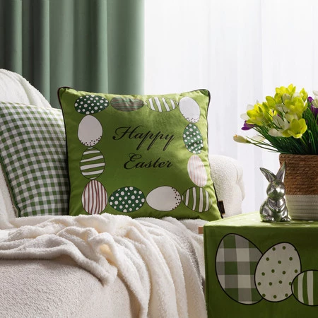 Poszewka Wiosna 45 x 45 cm, Zielony