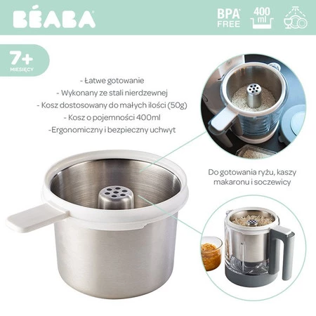 Beaba Koszyczek do gotowania ryżu/makaronu Babycook® NEO/Smart white