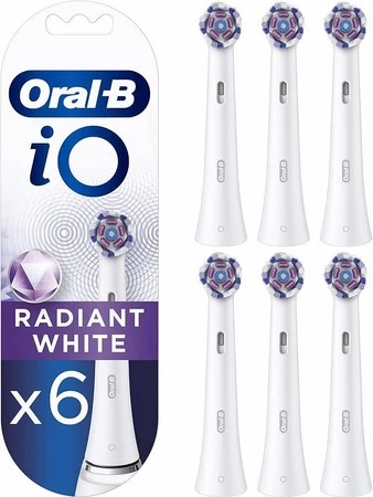 ORAL-B BRAUN KOŃCÓWKI RBWW-6 iO RADIANT WHITE 6szt.