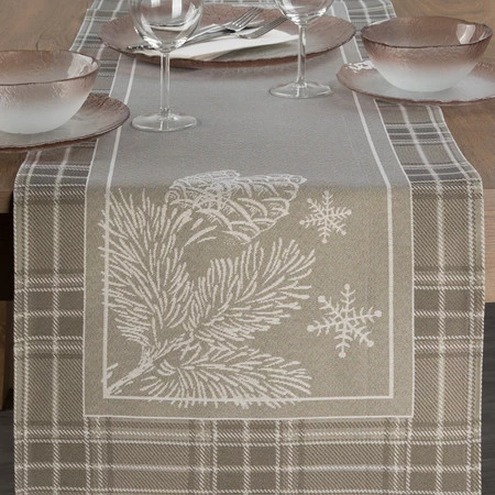 Obrus gobelinowy rozm.: 45 x 100 cm, kolor: ciemnobeżowy