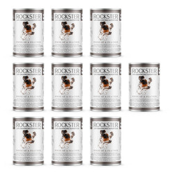 Zestaw 10x Rockster Birds of a feather - bio kurczak i indyk (400 g)