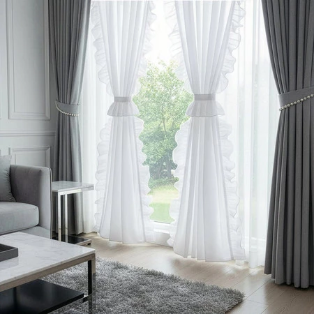 FIRANA GOTOWA KAREN NA TAŚMIE 140 X 270 CM BIAŁY