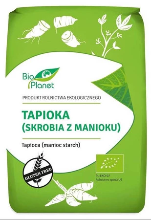 Zestaw 2x Bio Planet − Tapioka, skrobia z manioku bezglutenowa BIO − 800 g