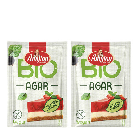 Zestaw: 2x AGAR - AGAR BEZGLUTENOWY BIO 10 g - AMYLON