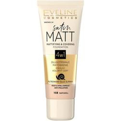 Eveline − Satin Matt Foundation, matujący podkład do twarzy 103 Natural − 30 ml