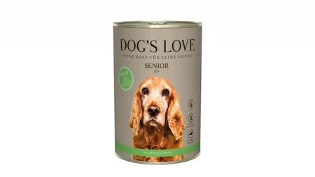 DOG'S LOVE Senior Wild - dziczyzna karma dla starszych psów (400g)