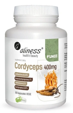 Aliness Cordyceps 400 mg 90 kaps.