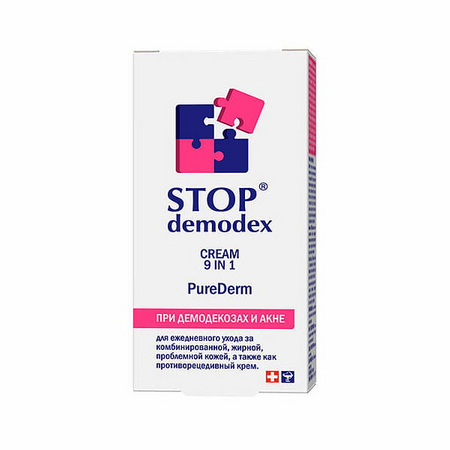 STOP DEMODEX Krem do twarzy 9w1 50ml (Ukraina) GOLDEN PHARM