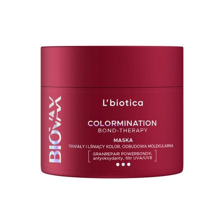 Biovax Colormination Bond-Therapy maska odbudowująca wydłużająca trwałość koloru 200ml