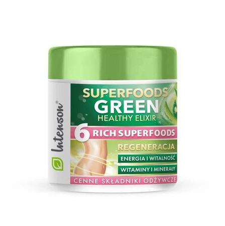 Intenson Superfoods Green Healthy Elixir koktajl pobudzający 150g